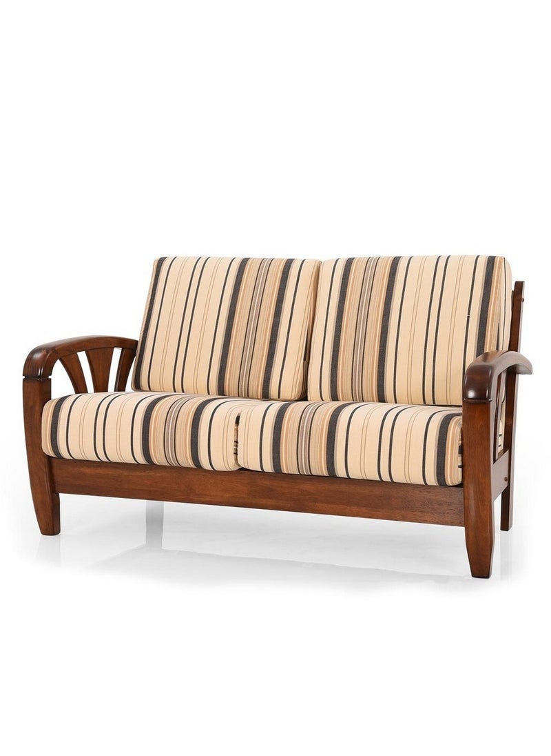 ROYALOAK Royaloak Atlanta Wooden 2 Seater Sofa | Solid Wood | Washable & Removable Cushion Covers | Pocket Spring for Extra Comfort | Elegant Design |Durable & Long Lasting  - Image 1