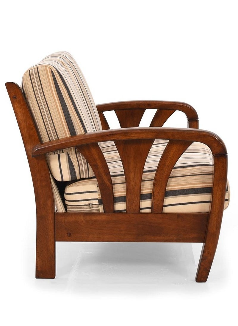 ROYALOAK Royaloak Atlanta Wooden 2 Seater Sofa | Solid Wood | Washable & Removable Cushion Covers | Pocket Spring for Extra Comfort | Elegant Design |Durable & Long Lasting  - Image 4