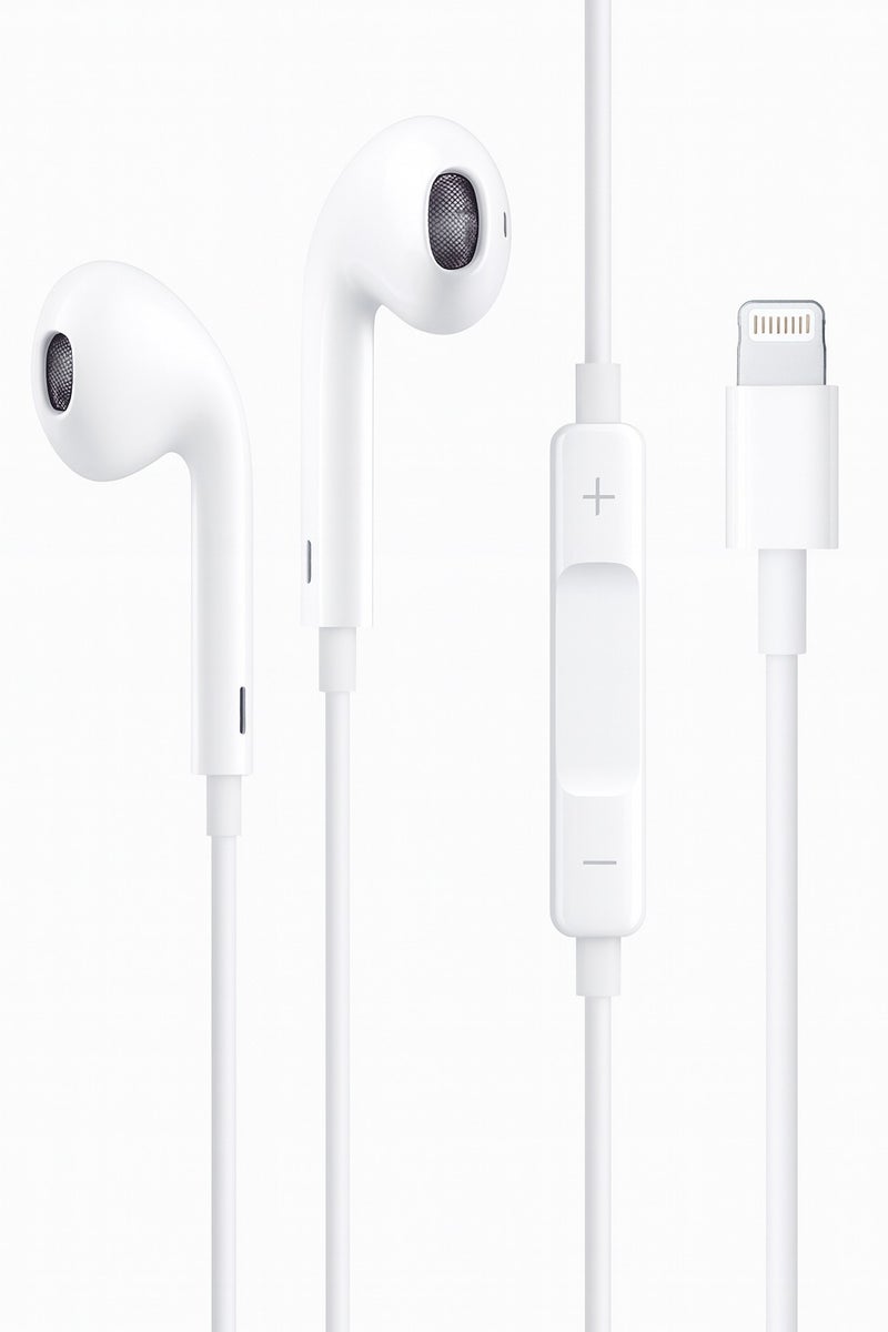 Wired Lightning Earphones for iPhone – Direct Connection, No Bluetooth Needed, High Sound Quality – Compatible with All iPhone Devices - Image 1