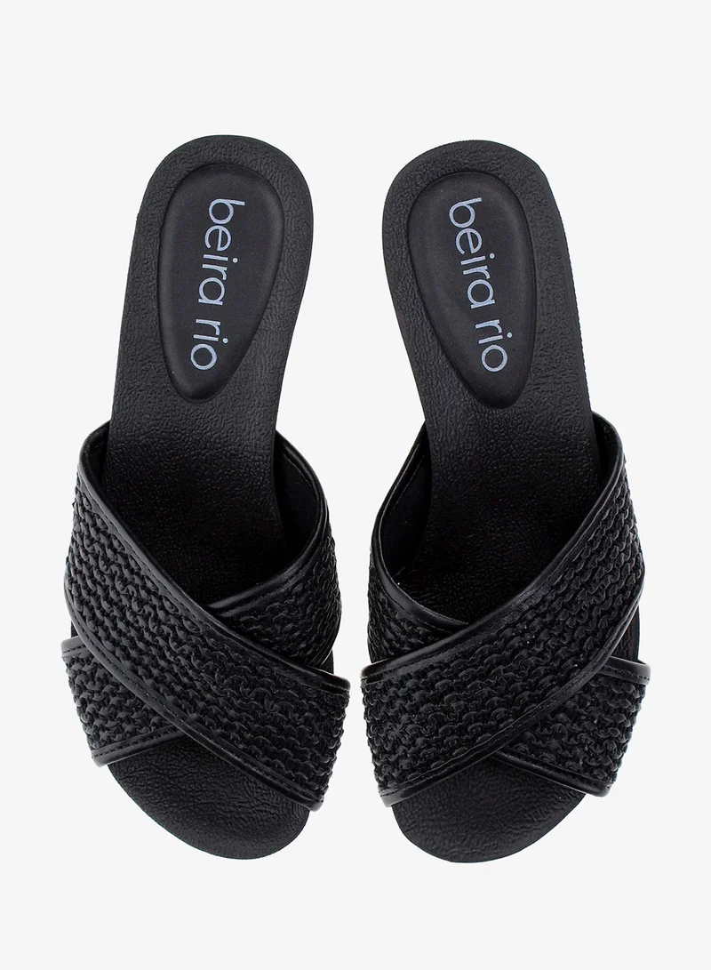 Beira Rio Black Comfort Sandals for Women – Lightweight & Supportive Everyday Footwear for Women | Best Price UAE