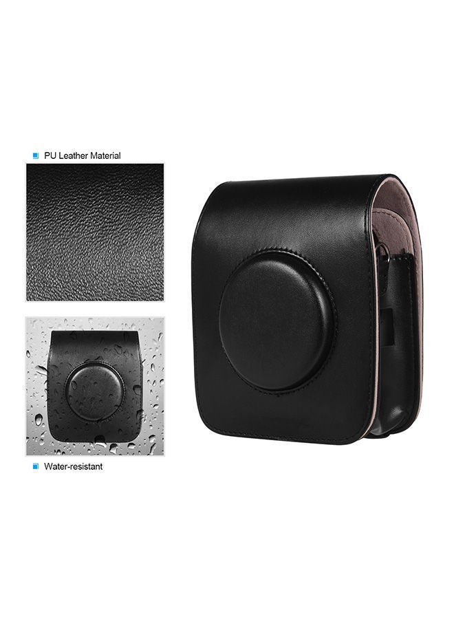 نيبمينينت حقيبة كاميرا محمولة من جلد البولي يوريثان أسود - Image 3