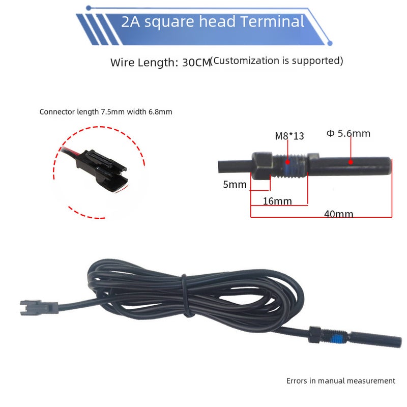 Electric bicycle scooter oil disc brake power-off switch magnetic induction wire for driving car 2-Core 3-core 2A2Y connection(3 Core waterproof head magnetic induction wire/30cm) - Image 5