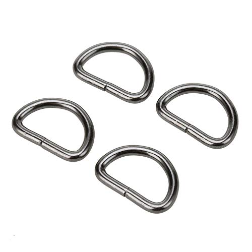 COTOWIN Non Welded Metal D Rings,Pack of 20 (Gunmetal, 3/4") - Image 1