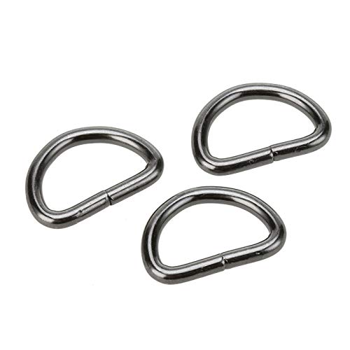 COTOWIN Non Welded Metal D Rings,Pack of 20 (Gunmetal, 3/4") - Image 2
