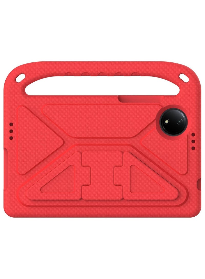 VKL Case Compatible with Xiaomi Redmi Pad SE 4G 8.7 Inch Case, [Kids Friendly] Lightweight EVA Shockproof Protective Case Drop-proof Handle Stand Cover for Redmi Pad SE 8.7" (Red) - Image 2