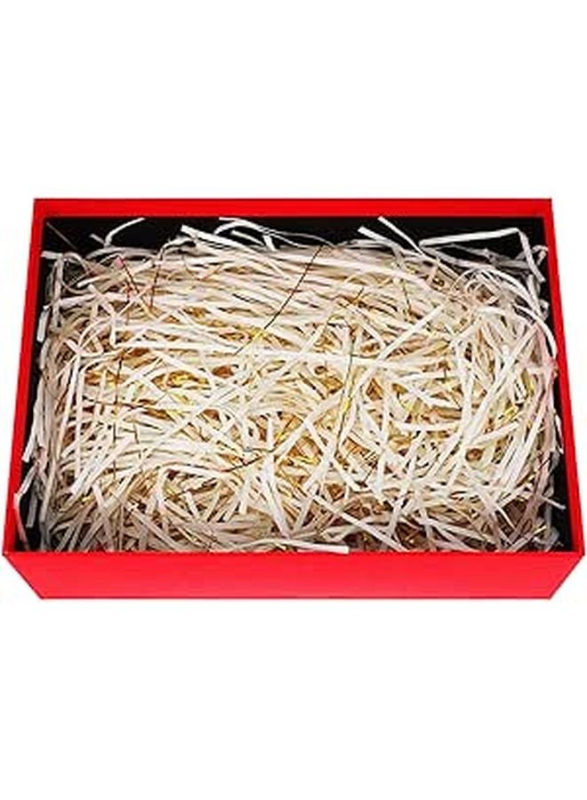 Gold Crinkle Cut Paper Shred Filler 200g Raffia Basket Decorative Packaging for Weddings