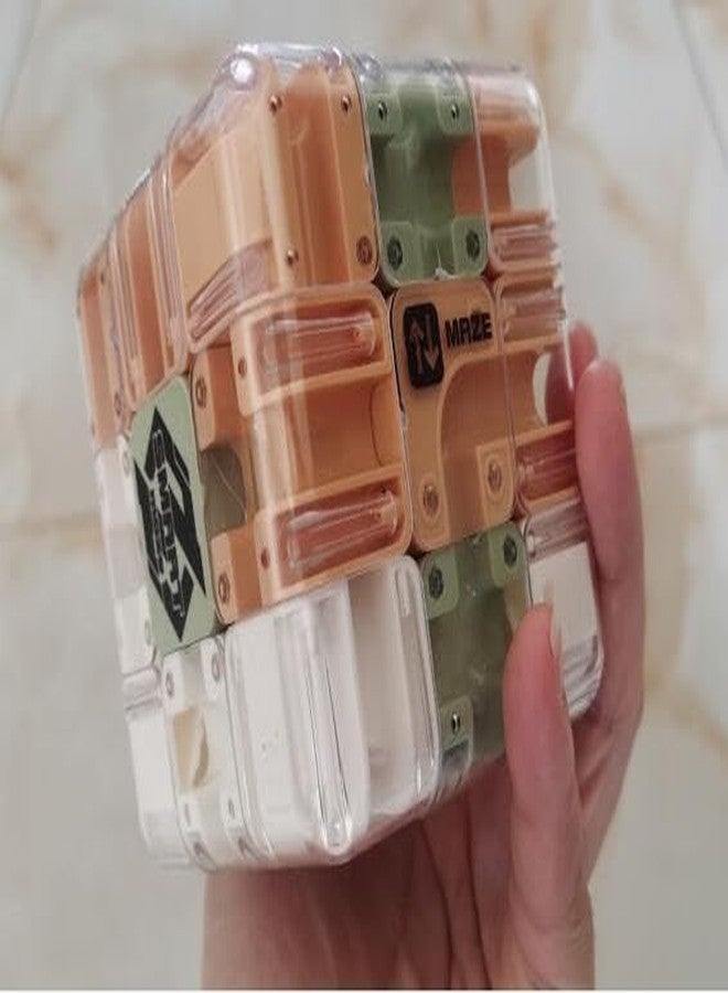 كوبر سبيد متاهة كيوبيرسبيد ثلاثية الأبعاد، أحجية المكعب السحري 3x3، ألعاب حسية ثلاثية الأبعاد، ألعاب ذهنية، ألعاب سفر للكبار والصغار - Image 3