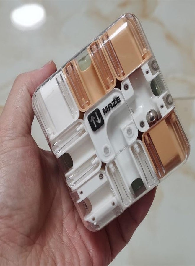 كوبر سبيد متاهة كيوبيرسبيد ثلاثية الأبعاد، أحجية المكعب السحري 3x3، ألعاب حسية ثلاثية الأبعاد، ألعاب ذهنية، ألعاب سفر للكبار والصغار - Image 1
