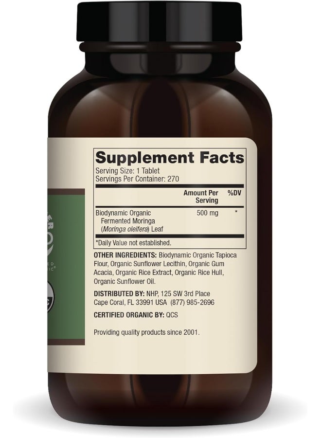 Dr. Mercola Biodynamic, Organic Fermented Moringa, 270 Tablets  - Image 2