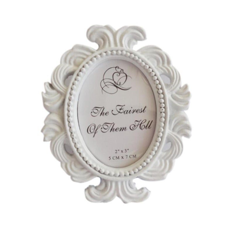 Baroque Picture Frame 9.5x8cm Gold Hard Resin With Exquisite Carvings - Photo Protection Vintage Picture Frame for Home Living Room Bedroom Kitchen Decor - Image 1