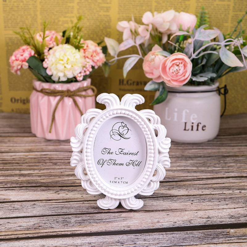 Baroque Picture Frame 9.5x8cm Gold Hard Resin With Exquisite Carvings - Photo Protection Vintage Picture Frame for Home Living Room Bedroom Kitchen Decor - Image 4