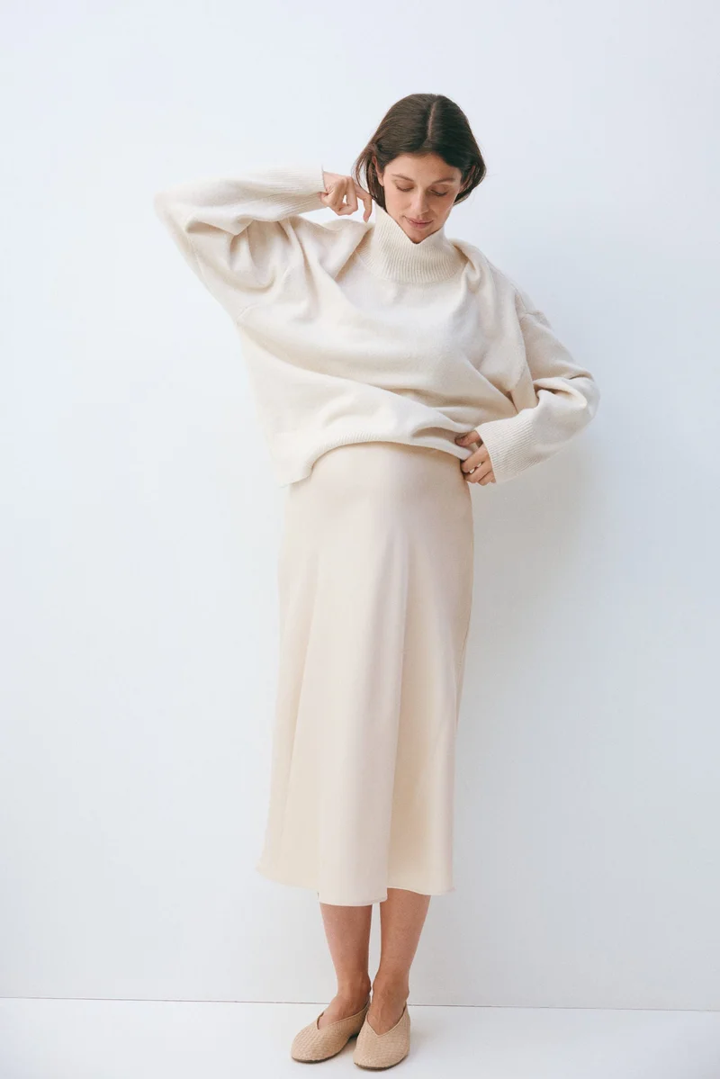 H&M  MAMA Satin slip skirt for Women | Best Price UAE