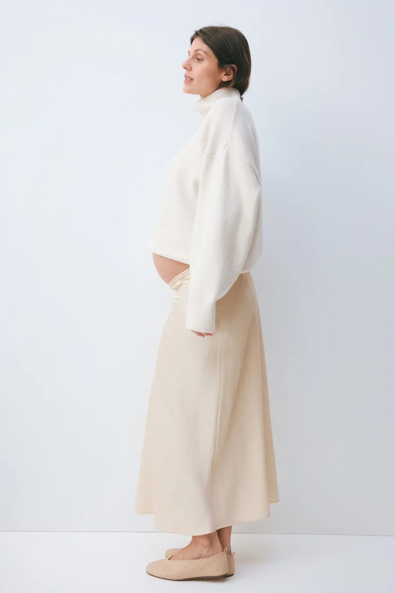 H&M  MAMA Satin slip skirt for Women | Best Price UAE
