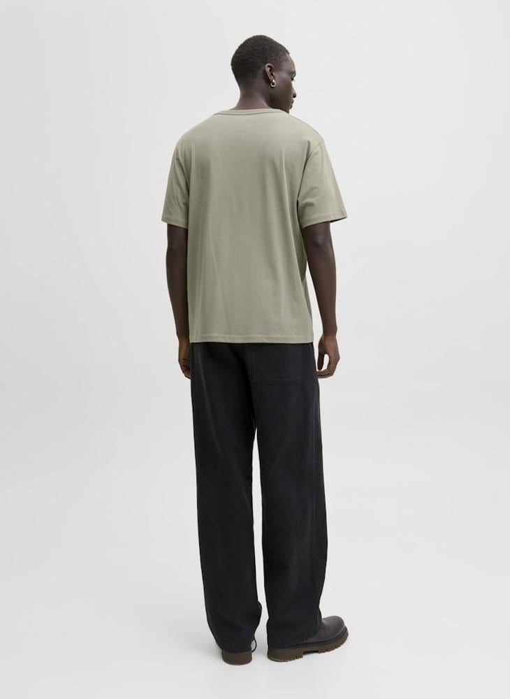 JACK & JONES Crew Neck Relaxed Fit T-Shirt - Image 2