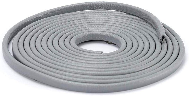 JAINFAM JainFam Car Door Edge Guards U Shape Edge Trim Rubber Seal Protector Rubber Car Door Protector Car Protection Door Edge AntiCollision Rubber Clips 5 MeterGrey for Mahindra SsangYong  - Image 1