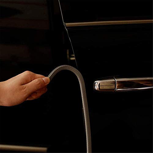 JAINFAM JainFam Car Door Edge Guards U Shape Edge Trim Rubber Seal Protector Rubber Car Door Protector Car Protection Door Edge AntiCollision Rubber Clips 5 MeterGrey for Mahindra SsangYong  - Image 4