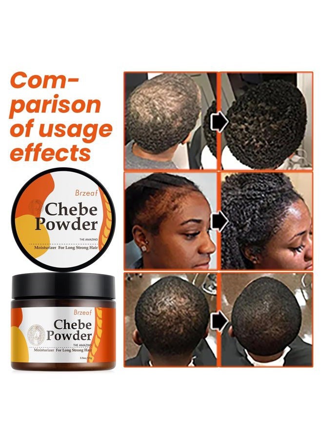 Brzeaf Natural Chebe Powder from Chad(65g), African - Super Moisturizing, Promotes Hair Growth, Deters Breakage for All Hair Types - Image 5
