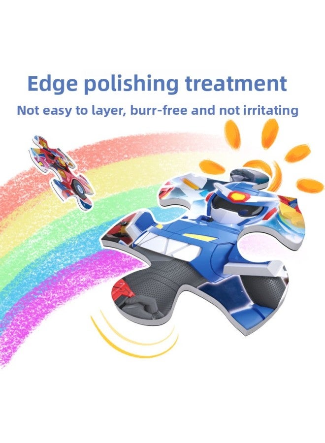 Mini Secret Force Boys Young Children 3 Years Old Yiqi Early Education Toys Three Folding Puzzle Magnetic Quiet Book-Color:Avengers Three-in-one (white Card) 3663 - Image 4