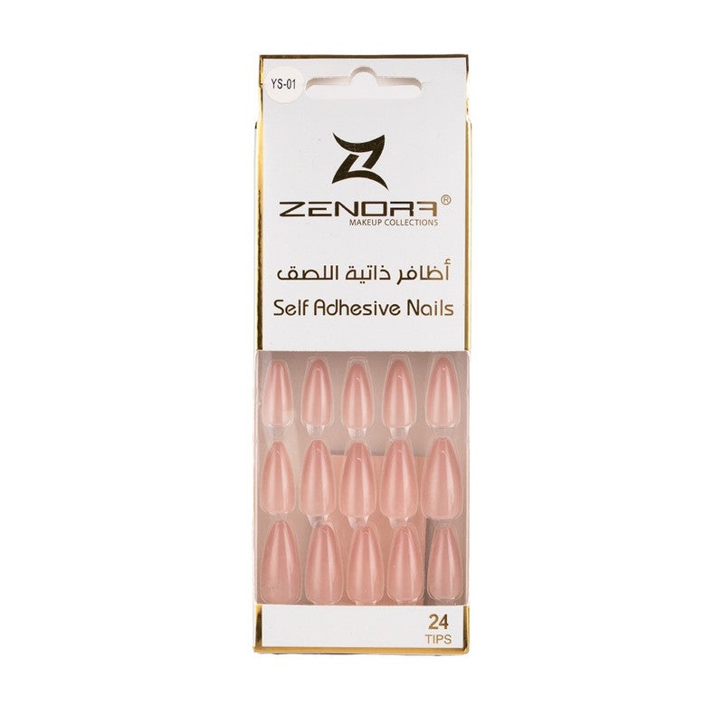 Instant Self Adhesive Press-On Nails (24 Pcs) by Zenora