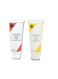 Fix My Curls Protein Styling Duo ; Curly And Wavy Hair ; Enriched With Jojoba Seed Oil And Sunflower Oil ; Hydration And Definition; Frizz Control ; 100G Each  - Image 2