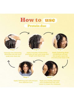Fix My Curls Protein Styling Duo ; Curly And Wavy Hair ; Enriched With Jojoba Seed Oil And Sunflower Oil ; Hydration And Definition; Frizz Control ; 100G Each  - Image 4