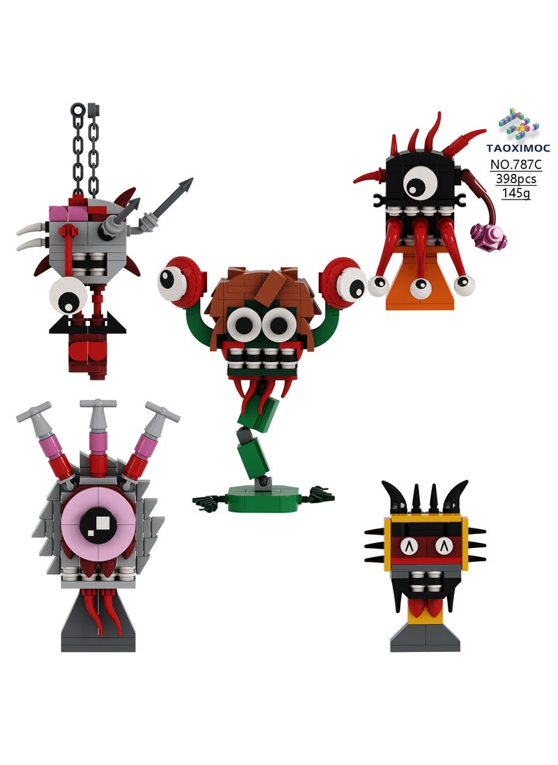 زد - Rhythm box hand building blocks game surrounding monster Momohi MOC building blocks parasite version rhythm box 5 C models - Image 1