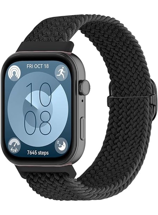 Adjustable Sliding Buckle Nylon Strap for Huawei Watch Fit 5 / Fit 5 Pro / Fit 3 / Fit 4 / Fit 4 Pro – Breathable Polyester & Silicone Loop Replacement Band - Image 4