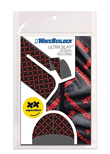 Superstitch Supersilky Ultra Silky Durag x Wavebuilder | 30+ Styles Premium Designer Durags for Men | 360 Waves |Red and Black (Red Criss) - Image 3