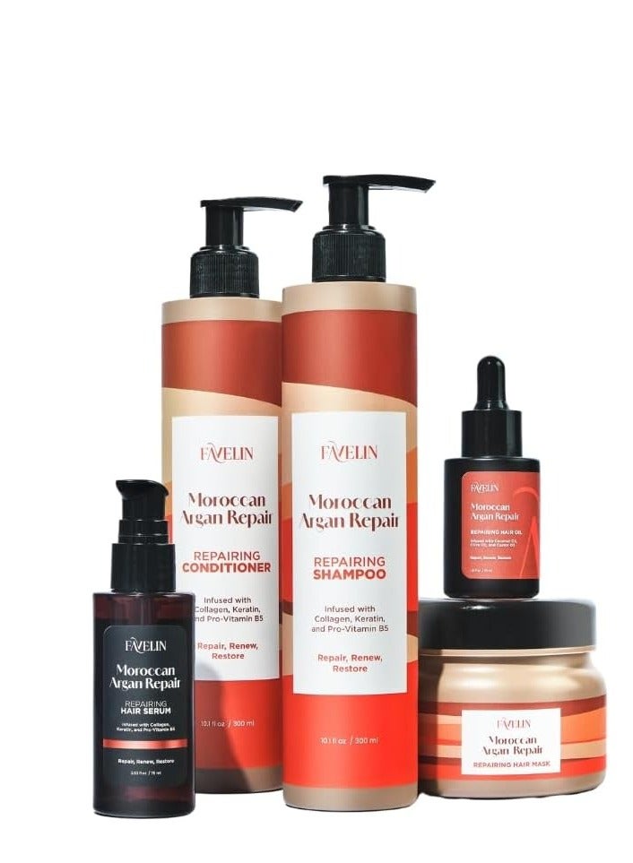 ڤاڨلين فافيلين شامبو الارجان المغربي لإصلاح الشعر  بالكولاجين والكيراتين 500 مل - Image 3