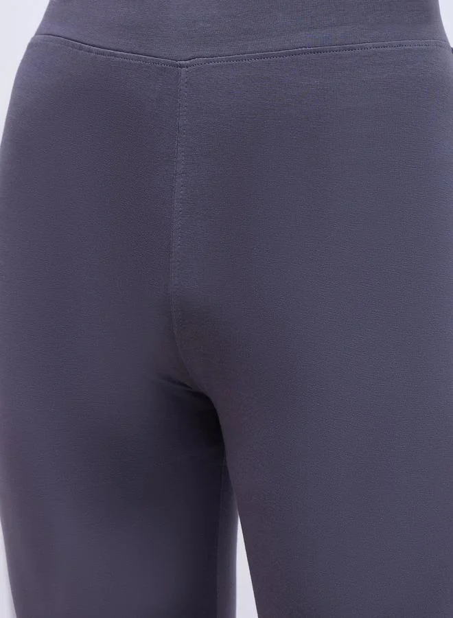 Styli Styli Embossed Detail Round Neck T-Shirt and Leggings Co-Ords
