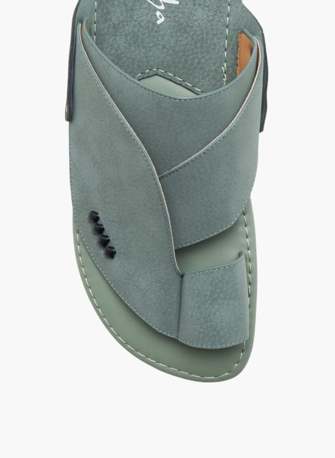 Al Waha Men's Textured Slip-On Arabic Sandals
