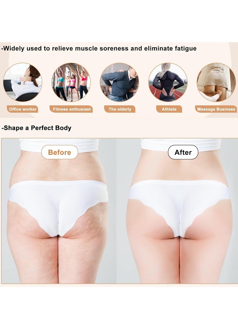Arabest - 5 in 1 Wood Massage Tools, Professional Maderoterapia Kit Body Sculpting Tools, Wood Massager Roller for Back and Muscle Pain Relief - Image 1