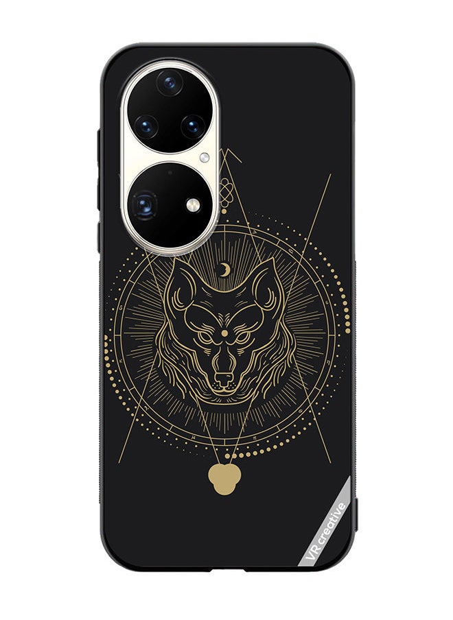 VR CREATIVE Protective Case Cover For Huawei P50 Pro Wolf Totem Design Multicolour  - Image 1