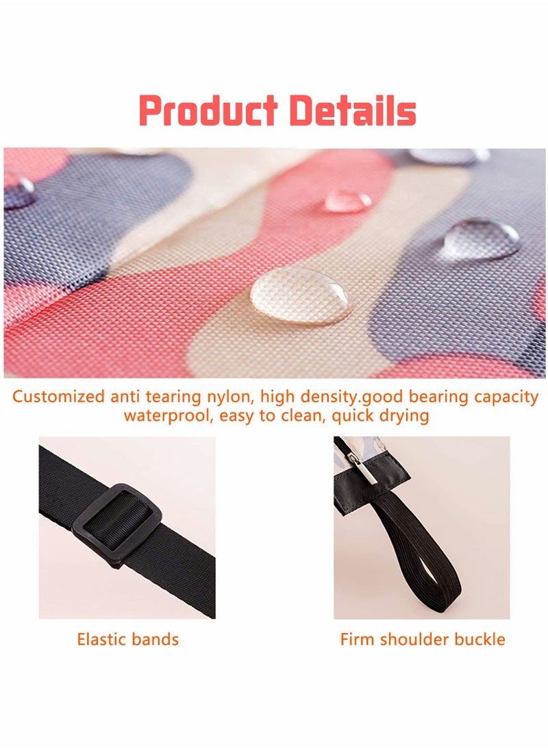 Durable Reusable Grocery Tote Bag with Zipper for Shopping Picnic and Gym Use, Foldable and Spacious Design