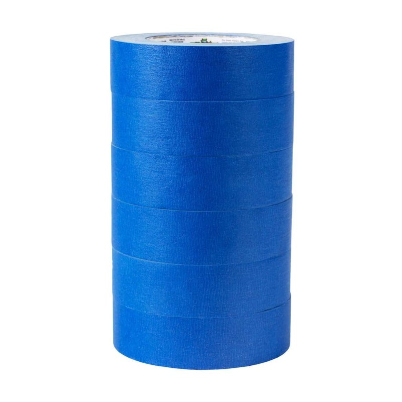 FrogTape Pro Painters Tape with PAINTBLOCK Medium Adhesion 141 Wide x 60 Yards Long Blue 6 Rolls 242750 - Image 2