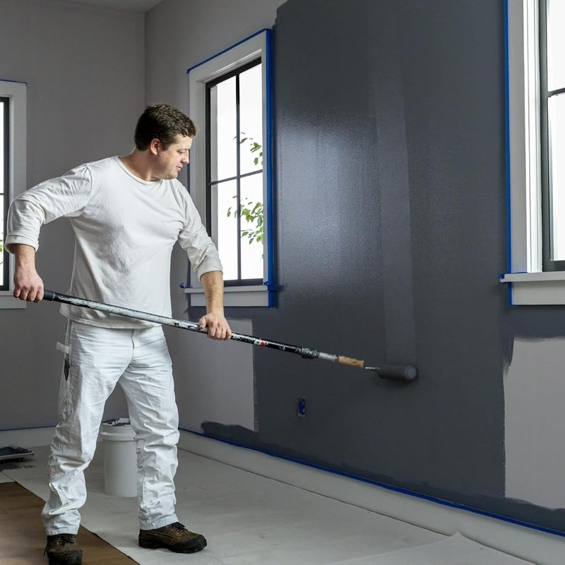 FrogTape Pro Painters Tape with PAINTBLOCK Medium Adhesion 141 Wide x 60 Yards Long Blue 6 Rolls 242750 - Image 4