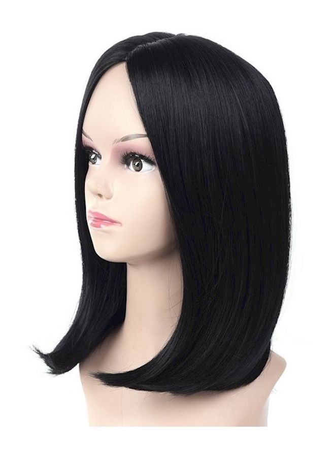NIBEMINENT Shoulder-Length Hair Wig Black 39cm - Image 1