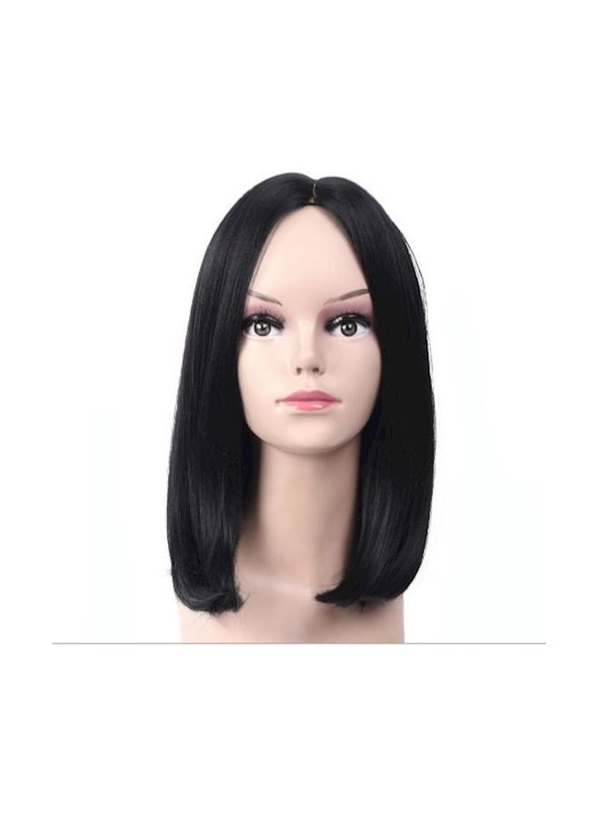 NIBEMINENT Shoulder-Length Hair Wig Black 39cm - Image 2