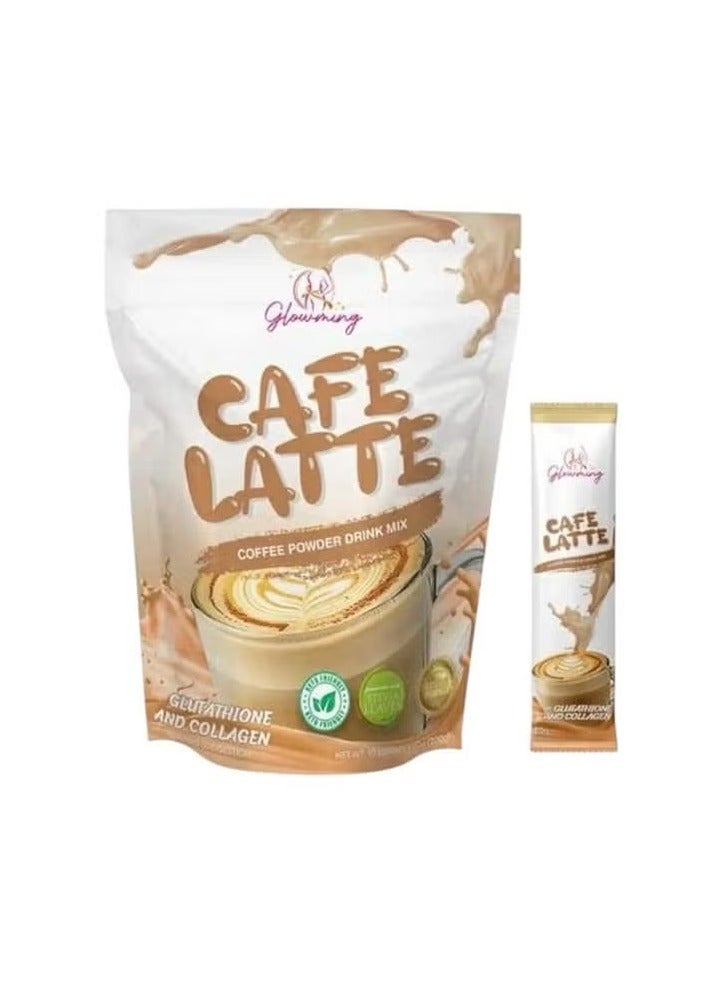 CC Glowing - Cafe Latte - Coffee Powder Drink Mix - 10 Sachets x 20g