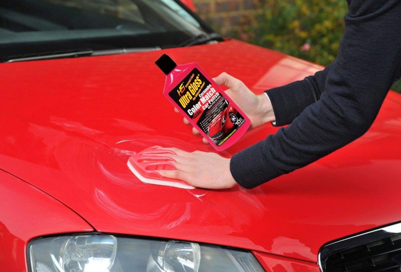 HS UltraGloss Carnauba Red Color Match Car Polish with PTFE results. The Professional Choice. 10 oz. (10 Oz) - Image 2
