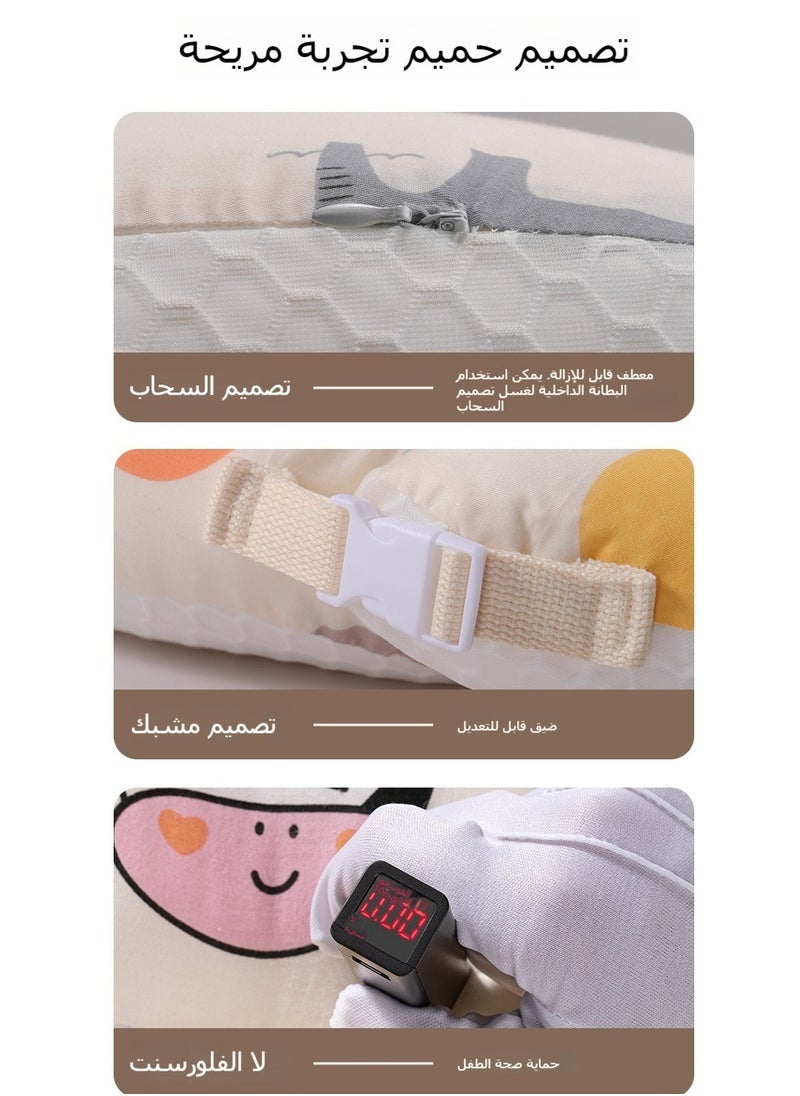 شو وو - وسائد الرضاعة الطبيعية متعددة الأغراض للأطفال، وسادة الرضاعة، وسائد الرضاعة الطبيعية، وسائد رضاعة الطفل ومساند الظهر، لتغذية الطفل - Image 1