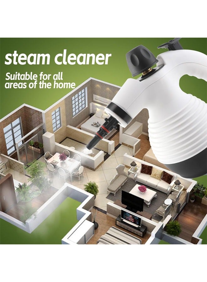 هاي هونور مساحة بالبخار مع منظف بخاري محمول قابل للفك، سعة 350 مل، منظف للأرضيات بقوة 1050 واط للاستخدام المنزلي مع مجموعة ملحقات مكونة من 16 قطعة، خالي من المواد الكيميائية، جهاز بخاري متعدد الاستخدامات لتنظيف الأرضيات، البلاط، النوافذ، الأرائك، المفاصل، الأوساخ، والسيارات. - Image 2