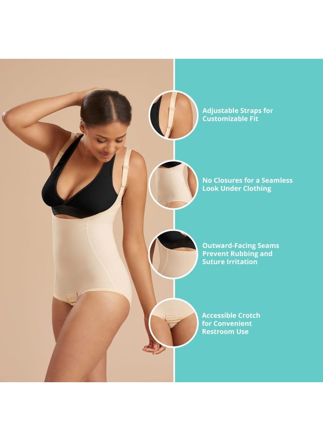 MARENA (X-Small, Beige) - Recovery SFBHA2 Panty-Length Girdle w/High-Back-Step 2-XS-BGE - Image 3