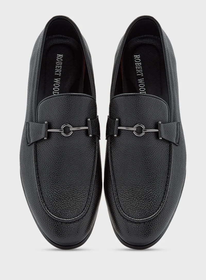 Robert Wood Trim Detail Formal Loafers
