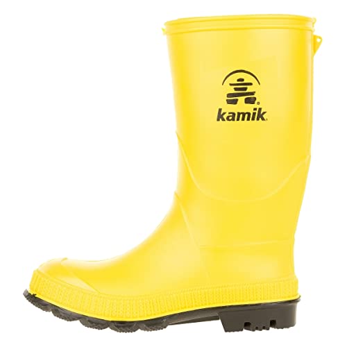 Kamik أحذية مطر مقاومة للماء للأطفال من كاميكا، أصفر/أسود، 5 - Image 1