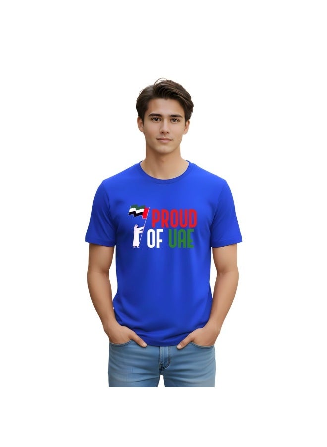 PRINTSHOP4ME UAE Pride Theme Men's T-Shirt | Cotton Fabric | Round Neck | Short Sleeve | Regular Fit | Casual Outfit | Event Wear | Ideal For Outdoor Travel Use - Image 1