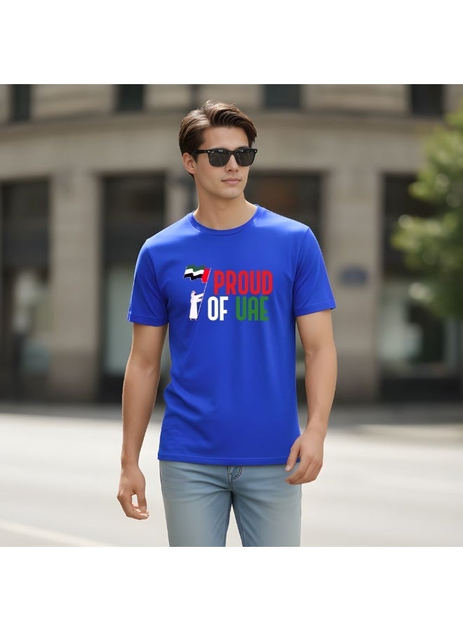PRINTSHOP4ME UAE Pride Theme Men's T-Shirt | Cotton Fabric | Round Neck | Short Sleeve | Regular Fit | Casual Outfit | Event Wear | Ideal For Outdoor Travel Use - Image 3