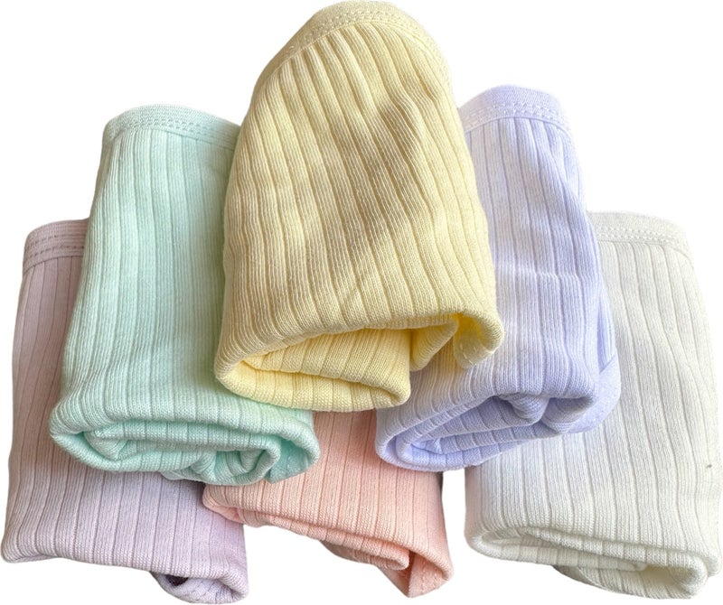Dondeza Passion Pastel Colored Corduroy Girls Boxer Briefs 6-Pack  - Image 3