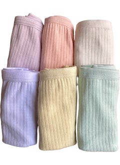 Dondeza Passion Pastel Colored Corduroy Girls Boxer Briefs 6-Pack  - Image 4