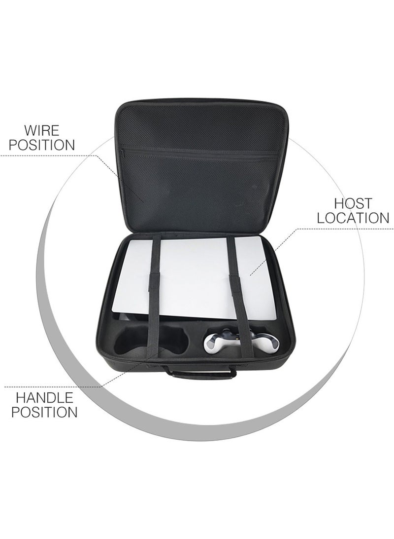 Storage Bag for PS5, Carrying Case for PS5, Carrying Case Portable Waterproof Travel Bag Fits for PS5 Models Travel Case, Hard Shell Larger Capacity Case  - Image 4
